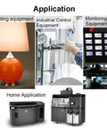 Applications for Adjustable DC Power Converter in lighting, industrial control, monitoring, and home devices.