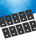 Anodized Aluminum Profile End Cap Kit, 10 Pcs For 3060 Frames With Double Holes, Alloy Metal Cover Plate For Industrial Frames, CNC Machines, And 3D Printers Linear Motion Components, black double-hole caps