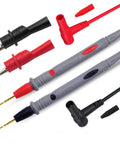 Ultra Sharp Multimeter Probe Leads Kit With Gold Plated Test Probes, 90 Cm Banana Plug Pins, 1000V Cat III, 20A Capacity