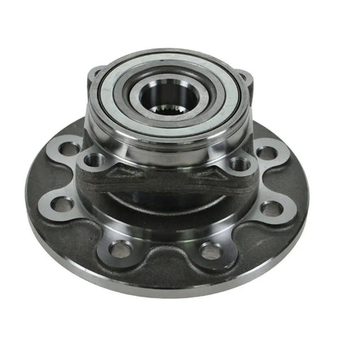 Front Wheel Hub And Bearing Assembly Set For Dodge Ram 2500 4WD 8 Lug 1994 To 1999 No Abs, showcasing the durable steel construction.