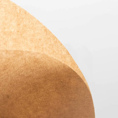 Natural brown paper of Unbleached Cone Coffee Filters Size Four 100 Count For Eight To Twelve Cup Drip And Pour Over Brewers Natural