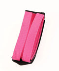 Universal Bike Pedal Straps With Nylon Tape Easy Install Toe Pedal Straps For Secure Foot Grip in bright pink nylon.