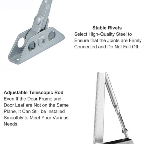 Heavy Duty Automatic Door Closer For Commercial And Storm Doors With Soft Close Mechanism Adjustable Closing Speed Hydraulic Damper details