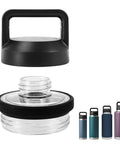 Screw Top Lid Replacement For Yeti Rambler Cups, No Cap Leakproof Chug Cap That Fits All Rambler 18oz 26oz 36oz 46oz 64oz