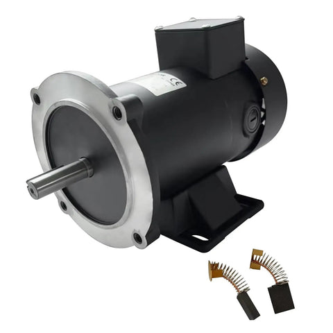 Beefy DC Motor One Quarter HP 56C Frame 90V 1750 RPM TEFC Permanent Magnet Dual Mount for industrial gearbox and DIY projects