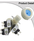 Pro Grade Smart Washing Machine Water Inlet Valve AC 220V With Dope Precise Water Control And Electromagnetic Smart Opening And Closing For Stable Drum Fill, Adjustable Hot And Cold Inflow To Prevent Overflow And Underfill. three-way plastic and metal valve with filter