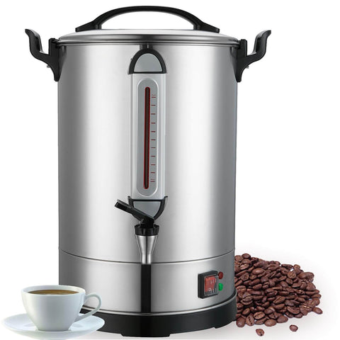 Massive Commercial Coffee Urn With 155 Cup Capacity Dual Layer Industrial Grade Stainless Steel 1500W 120V Hot Water Dispenser For Catering Churches Restaurants Workhorse Keeps Coffee Hot All Day