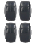 Jauarta Directional PU Wheel, Furniture Trolley Caster set of four polyurethane wheels in a durable black design.