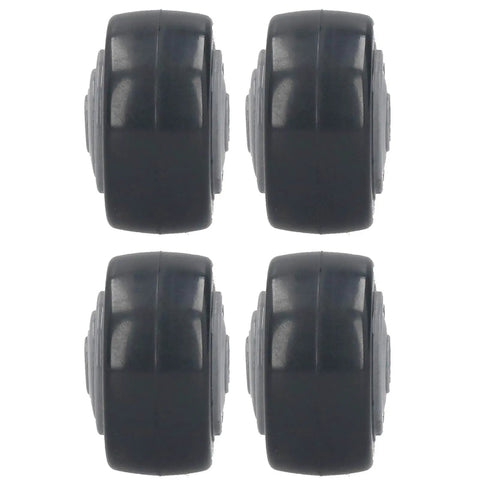 Jauarta Directional PU Wheel, Furniture Trolley Caster set of four polyurethane wheels in a durable black design.
