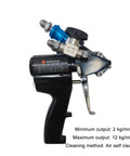 Heavy Duty Polyurethane Foam Spray Machine trigger with pressure gauge, used for construction waterproofing applications.