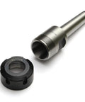 Premium ER25 Morse Taper Collet Chuck Set MT2 MT3 MT4 1 To 16mm Grip For CNC Milling And Lathe Tools showing steel chuck and collet.