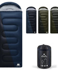 XXL Winter Sleeping Bag for Adults and Kids 4 Season Cold Weather Camping Gear With Draft Collar and Compression Sack