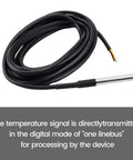 DS18B20 Temperature Sensors 5 Pack, 5M Waterproof Digital Probes with stainless steel cables for Arduino projects