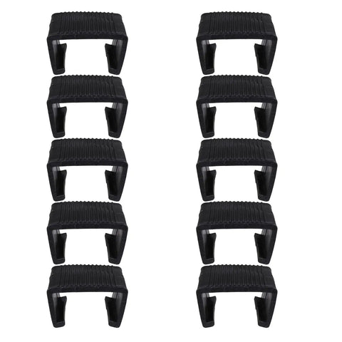Pack Of 10 Outdoor Patio Wicker Rattan Furniture Alignment Clips For Sectional Sofas And Chairs Non Slip 2.14 Inch M Size