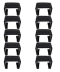 Pack Of 10 Outdoor Patio Wicker Rattan Furniture Alignment Clips For Sectional Sofas And Chairs Non Slip 2.14 Inch M Size