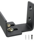 Sliding Barn Door Floor Guide Black Adjustable U Shape Flush Bottom Design Wall Mounted For Doors And Cabinets Suitable For Bypass And Sliding Devices Easy Install Durable Steel Construction
