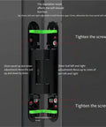 Heavy Duty Hydraulic Door Closer With Invisible Adjustable Hinge For Silent Auto Closing On Wood Or Steel Doors top-down view of adjustment features