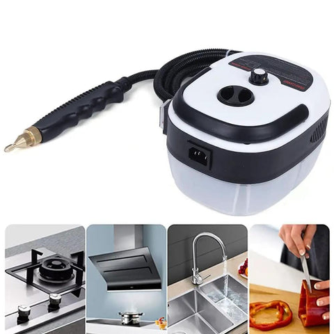 Powerful Handheld Steam Cleaner With 6 Gear Settings, 2500W High Temperature Steam Up To 266F, 7.22 Ft Hose