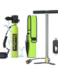 Ultra Portable 0.5L Mini Scuba Tank Kit With Hand Pump For On The Go Backup Air Underwater Breathing Pony Bottle For Recreational Diving