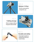 Top Mounted Camera Mount Adapter For DJI Mini 5 Pro And Mini 4 Pro Mini 3 Pro Osmo 360 Insta360 with tripod and features