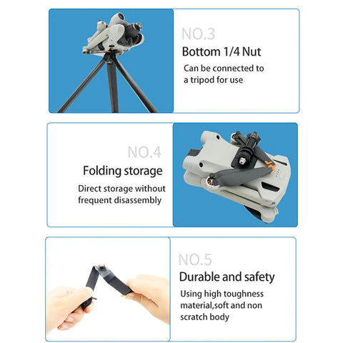 Top Mounted Camera Mount Adapter For DJI Mini 5 Pro And Mini 4 Pro Mini 3 Pro Osmo 360 Insta360 with tripod and features