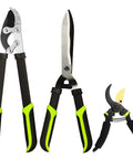 Three Piece Yard Tools Set With Loppers Hedge Clippers And Pruners For Easy No Fuss Tree Trimming 19 Inch Loppers 19 Inch Hedge Shears 8 Inch Pruning Shears Branch Cutter Garden Clippers For Indoor And Outdoor Use.