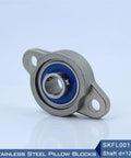 Knock Out SKFL001 Stainless Steel Pillow Block Bearing Housing Featuring 12mm Shaft Size And M6 Mounting Bolts Built To Last In Any Tough Job Provides Durability For Your Machinery Setup Without Going Over Budget Grab Real Deal Part Just Fix It Today.