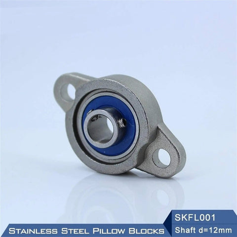 Knock Out SKFL001 Stainless Steel Pillow Block Bearing Housing Featuring 12mm Shaft Size And M6 Mounting Bolts Built To Last In Any Tough Job Provides Durability For Your Machinery Setup Without Going Over Budget Grab Real Deal Part Just Fix It Today.