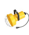 Fostoria Loading Dock Light Head Assembly 120V 300W Max No Bulb Included Rugged Safety Yellow Housing with Plug