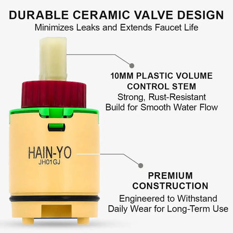 HK40 Single Lever Faucet Cartridge For Tub And Shower And Valve Replacement Easy Home Bathroom Fix with plastic control stem