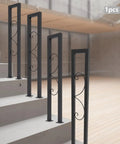 Bulletproof U Shaped Stair Handrail Heavy Duty Stainless Steel Step Railing Featuring Reinforced Base And Hella Comfy Grip For Indoor Outdoor Home Projects on modern concrete stairs.