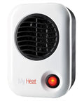 MyHeat 200 Watt Small Energy Efficient Portable Electric Ceramic Space Heater With Cool Touch Exterior for desk and home.