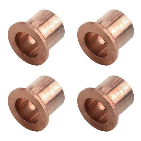 Golf Cart Spindle Flanged Bronze Bushing Kit for Club Car Precedent 2004 Up Eliminate Front End Play For A Smooth No Wobble Ride Level Out The Ride Reduce Front End Sag King Pin Steering Knuckle Bushings 4 Pack OEM 102288201 102288401, 4 bronze bushings