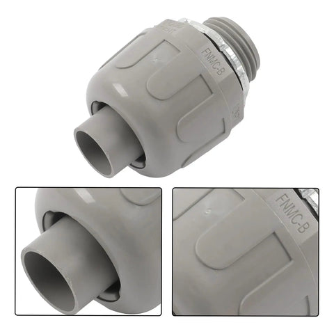 Heavy Duty Half Inch Npt Conduit Connectors 180 Degree Straight Wire Cable Grip showing detailed connector design.