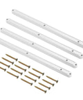 Sweet Upgrade 8 Pair 300Mm White Plastic Drawer Slides Side Mounted Groove Rail Kit With Screws For Cabinet Wardrobe Dresser No Sweat DIY Install and Bangin Smooth Glide Setup.