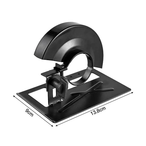 Badass Adjustable Angle Grinder Guard Built Tough As Nails With Rust Proof Steel Deflector Easy Twist Lock Shield knockout spark cover, black metal, 13.8cm x 9cm, for grinder protection.