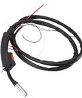 Durable MIG 130 Welding Torch Kit With 0.8 To 1.2 Mm Wire For Household Farm Shop Projects, ergonomic grip, black hose