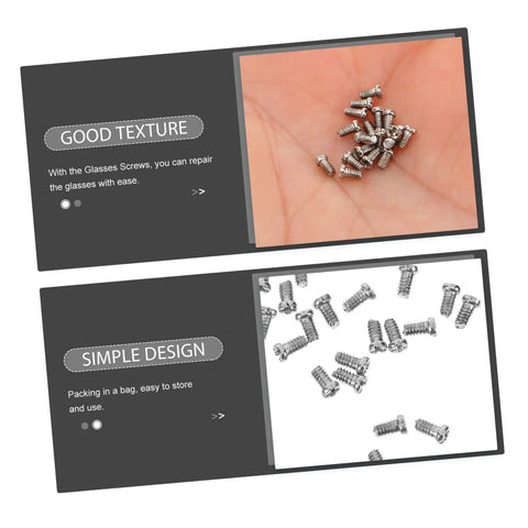 Eyeglasses Repair Screws Kit Portable Replacement Screws For Sunglasses And Eyeglasses compact metal screws in hand