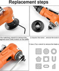 Bainuo Mini Portable Pneumatic Chamfering Machine For Metal Trimming And Deburring 45 Degree Arc Corner Tool with wrench and parts.