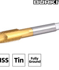 M14 X 2 Spiral Point Tap Pro Grade HSS Titanium Coated 14mm Cutting Diameter Right Hand Plug Threading Tap