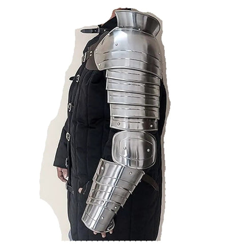 Medieval Single Arm Pauldron Spaulder Armguard Replica Prop Fully Functional Wearable Reenactment Costume Gear