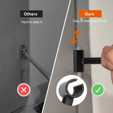 Comparison of door hinge adjustment tool showing ease of use for Door Hinge Adjustment Tool For Home Doors 13mm To 18mm Fit No More Sag Quick Fix.