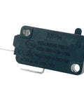 Heavy Duty 16 Amp Black Micro Switches Four Pack SPST NO Pin Plunger Solid Gear Replacement For Honeywell V7-1S37D13 close-up of switch with pins.