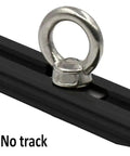 Heavy Duty Stainless Steel Eye Bolt Tie Down Anchor Kit with M8 eye bolt on black track