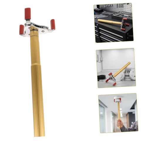 Ladder Free Smoke Sensor Removal Tool With 11 Point Eight Inch Extended Reach Stick for high ceilings, showcasing the strong claw head.
