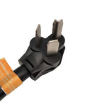 Close-up of plug end of Do It All Dryer Power Splitter 240V 30 Amp NEMA 10-30P to Dual 10-30R Receptacles Y Adapter Cord