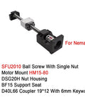 Dope 20mm Ballscrew Kit SFU2010 C7 Grade For Parts With Single Nut BF15 HM15 DSG20H Coupler Perfect For Nema 32 Motors 1350mm Build Super Cool Stuff, SFU2010 ball screw with nut and mounts