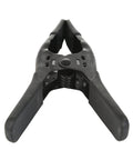 Eight Pack 6 Inch Heavy Duty Beefy Metal Spring Clamps All Black With 2.5 Inch Jaw Opening for DIY, close-up view