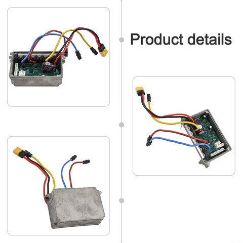 Replacement Main Controller Board for Ninebot Max Electric Scooter Heavy Duty Metal Mainboard Reliable Repair Part to Get Your Ride Back Rolling and Restore Power Easy Install, showing internal components and wiring connectors in metal casing.