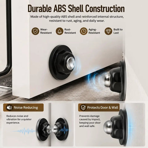 RV Magnetic Door Catch With Heavy Duty Hold Strong Magnet Door Stopper For Camper, Trailer, Caravan, And Cabinet Use, Adhesive.